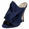 N21 Navy Blue Satin Slide Sandals Size 39 Women 1 N21 Navy Blue Satin Slide Sandals Size 39 Women -N21shop luxury women n21 used shoes p551112 004
