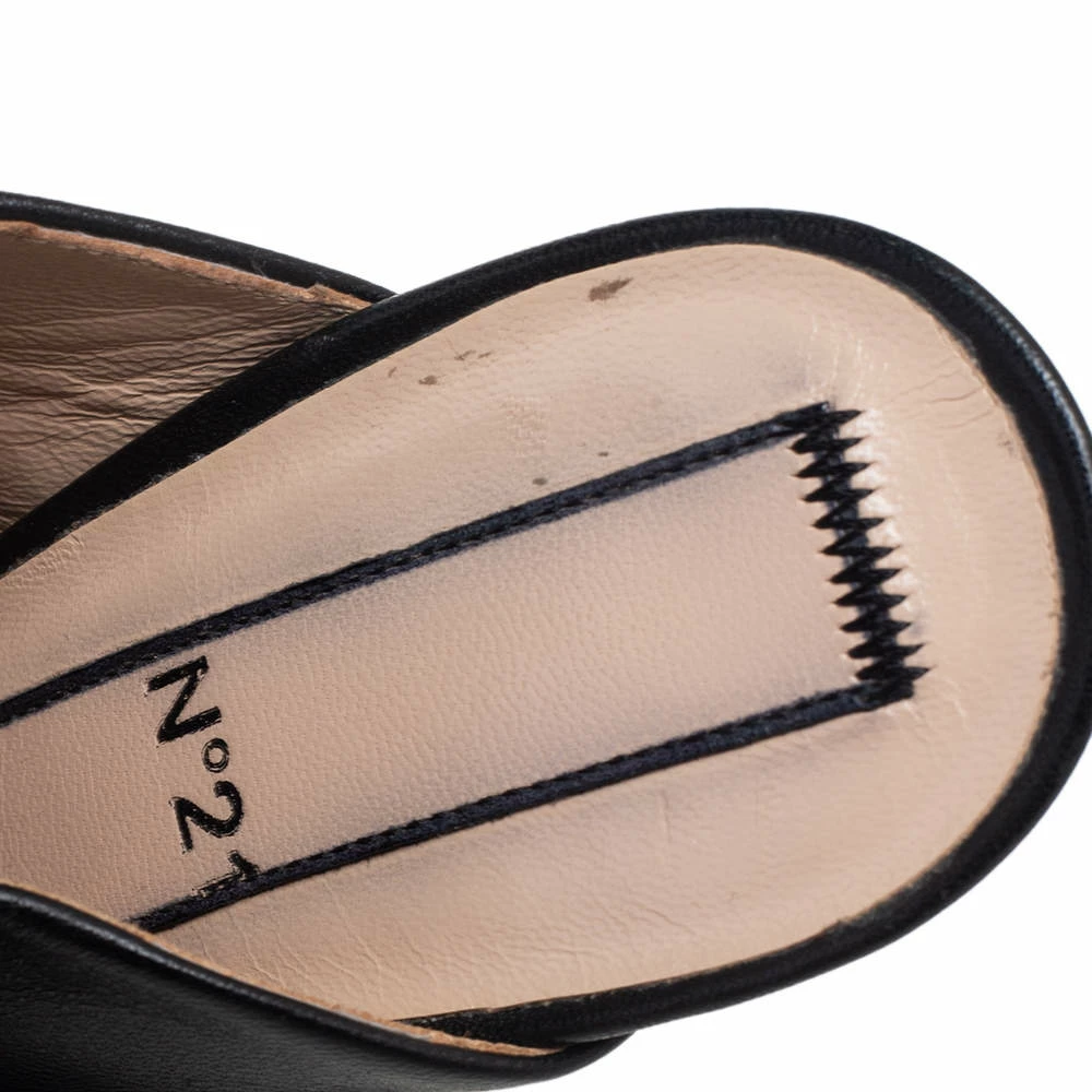 N21 N°21 Burgundy Black Leather Ronny Pleated Mules Size 37 Women Sandals N21 N°21 Burgundy Black Leather Ronny Pleated Mules Size 37 Women Sandals -N21shop luxury women n21 used shoes p552337 005