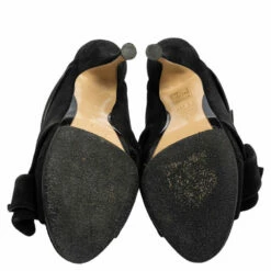 N21 Nº21 Black Suede Raso Knot Peep Toe Mules Size 39 Women Sandals 7 N21 Nº21 Black Suede Raso Knot Peep Toe Mules Size 39 Women Sandals -N21shop luxury women n21 used shoes p555109 001