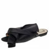 N21 Nº21 Black Satin Knot Flat Mules Size 40.5 Women Flats 1 N21 Nº21 Black Satin Knot Flat Mules Size 40.5 Women Flats -N21shop luxury women n21 used shoes p560733 002