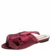 N21 Nº21 Burgundy Satin Knot Flat Slides Size 36 Women Flats 1 N21 Nº21 Burgundy Satin Knot Flat Slides Size 36 Women Flats -N21shop luxury women n21 used shoes p564785 009