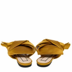 N21 Nº21 Mustard Satin Knot Flat Mules Size 39 Women Sandals 6 N21 Nº21 Mustard Satin Knot Flat Mules Size 39 Women Sandals -N21shop luxury women n21 used shoes p572682 003