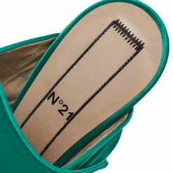 N21 Nº21 Emerald Green Satin Raso Knot Peep-Toe Mules Size 38.5 Women Sandals 8 N21 Nº21 Emerald Green Satin Raso Knot Peep-Toe Mules Size 38.5 Women Sandals -N21shop luxury women n21 used shoes p586070 005