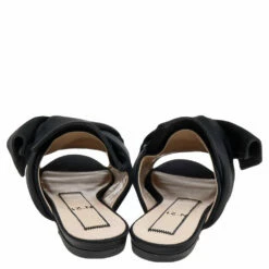 N21 Nº21 Black Satin Knot Flat Mules Size 35 Women Sandals 6 N21 Nº21 Black Satin Knot Flat Mules Size 35 Women Sandals -N21shop luxury women n21 used shoes p595323 004