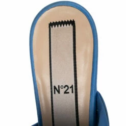 N21 Nº21 Blue Satin Raso Knot Peep Toe Kitten Heel Mules Size 36.5 Women Sandals 8 N21 Nº21 Blue Satin Raso Knot Peep Toe Kitten Heel Mules Size 36.5 Women Sandals -N21shop luxury women n21 used shoes p617331 004