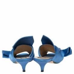 N21 Nº21 Blue Satin Raso Knot Peep Toe Kitten Heel Mules Size 36.5 Women Sandals 6 N21 Nº21 Blue Satin Raso Knot Peep Toe Kitten Heel Mules Size 36.5 Women Sandals -N21shop luxury women n21 used shoes p617331 006