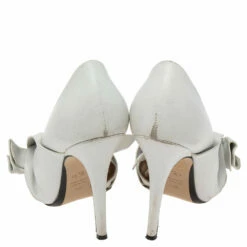 N21 N°21 White Leather Tundra Knotted Pointed Toe D'orsay Pumps Size 40 Women 6 N21 N°21 White Leather Tundra Knotted Pointed Toe D'orsay Pumps Size 40 Women -N21shop luxury women n21 used shoes p617633 006