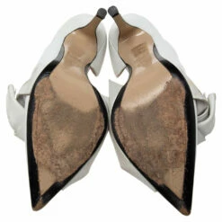 N21 N°21 White Leather Tundra Knotted Pointed Toe D'orsay Pumps Size 40 Women 7 N21 N°21 White Leather Tundra Knotted Pointed Toe D'orsay Pumps Size 40 Women -N21shop luxury women n21 used shoes p617633 007