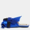 N21 Nº21 Royal Blue Satin Embellished Knot Flat Mules Size 36.5 Women Sandals 1 N21 Nº21 Royal Blue Satin Embellished Knot Flat Mules Size 36.5 Women Sandals -N21shop luxury women n21 used shoes p624829 001