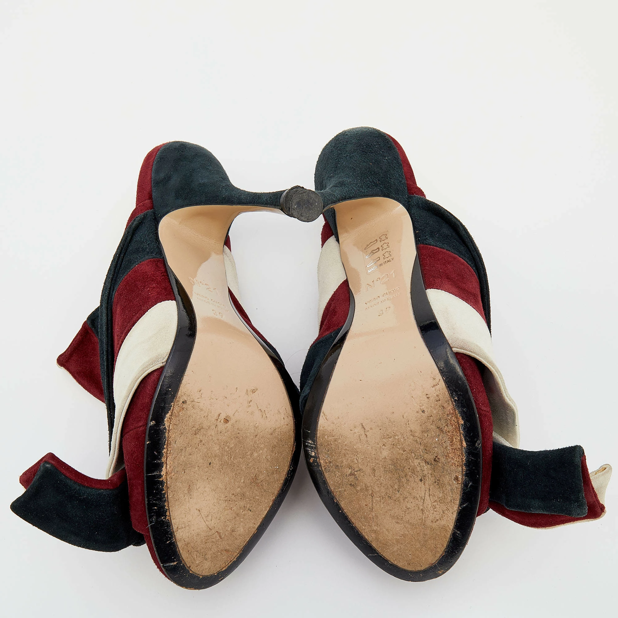 N21 Multicolor Suede Ronny Pleated Mules Size 39 Women Sandals N21 Multicolor Suede Ronny Pleated Mules Size 39 Women Sandals -N21shop luxury women n21 used shoes p630562 008