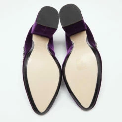 N21 N°21 Purple Velvet Crystal Embellished T Strap Block Heel Pumps Size 41 Women 7 N21 N°21 Purple Velvet Crystal Embellished T Strap Block Heel Pumps Size 41 Women -N21shop luxury women n21 used shoes p632836 005