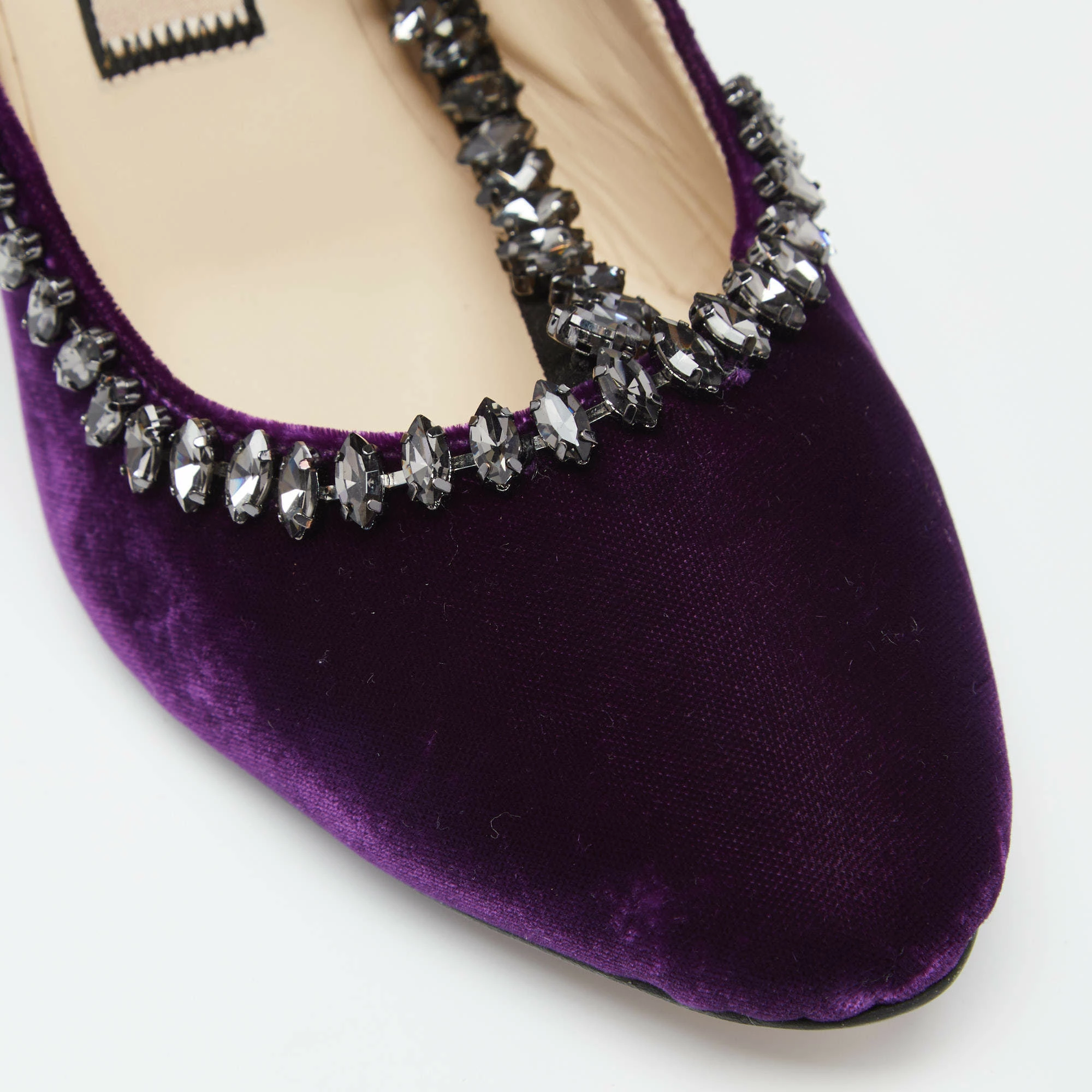 N21 N°21 Purple Velvet Crystal Embellished T Strap Block Heel Pumps Size 41 Women N21 N°21 Purple Velvet Crystal Embellished T Strap Block Heel Pumps Size 41 Women -N21shop luxury women n21 used shoes p632836 008