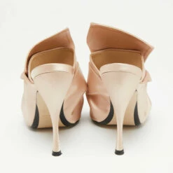 N21 Nº21 Beige Satin Raso Knot Peep-Toe Mules Size 40 Women Sandals 6 N21 Nº21 Beige Satin Raso Knot Peep-Toe Mules Size 40 Women Sandals -N21shop luxury women n21 used shoes p641205 007