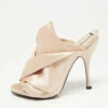 N21 Nº21 Beige Satin Raso Knot Peep-Toe Mules Size 40 Women Sandals 2 N21 Nº21 Beige Satin Raso Knot Peep-Toe Mules Size 40 Women Sandals -N21shop luxury women n21 used shoes p641205 009
