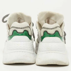 N21 Multicolor Leather And Fabric Lace Up Sneakers Size 35 Women -N21shop luxury women n21 used shoes p641215 006