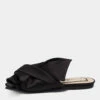 N21 Black Satin Knot Flat Mules Size 38 Women Flats 2 N21 Black Satin Knot Flat Mules Size 38 Women Flats -N21shop luxury women n21 used shoes p643419 001