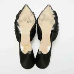 N21 Black Satin Knot Sandals Size 39 Women -N21shop luxury women n21 used shoes p648189 003