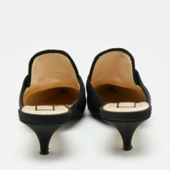 N21 Black Satin Knot Sandals Size 39 Women -N21shop luxury women n21 used shoes p648189 007