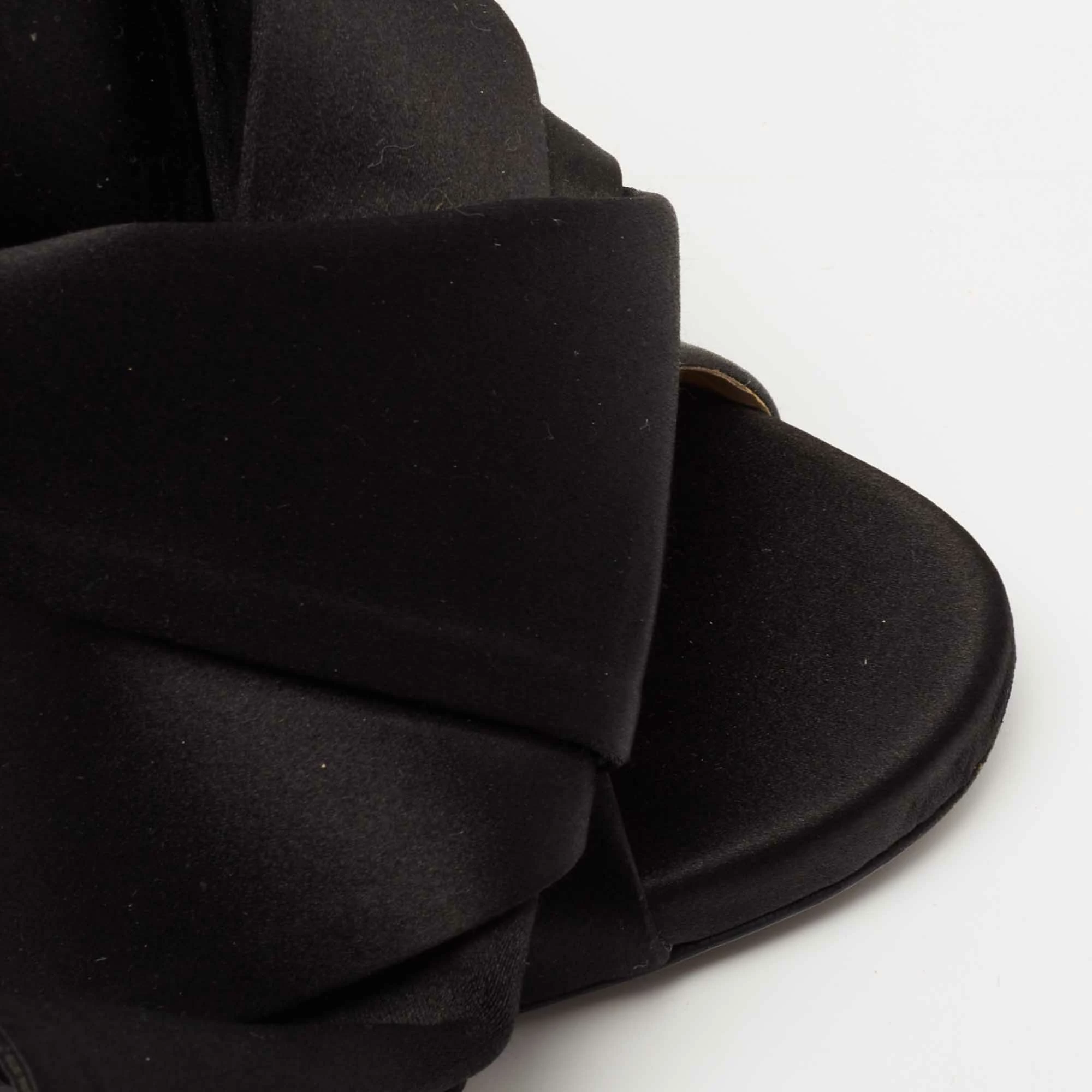 N21 N°21 Black Satin Ronny Pleated Mules Size 37 Women Sandals N21 N°21 Black Satin Ronny Pleated Mules Size 37 Women Sandals -N21shop luxury women n21 used shoes p649119 008