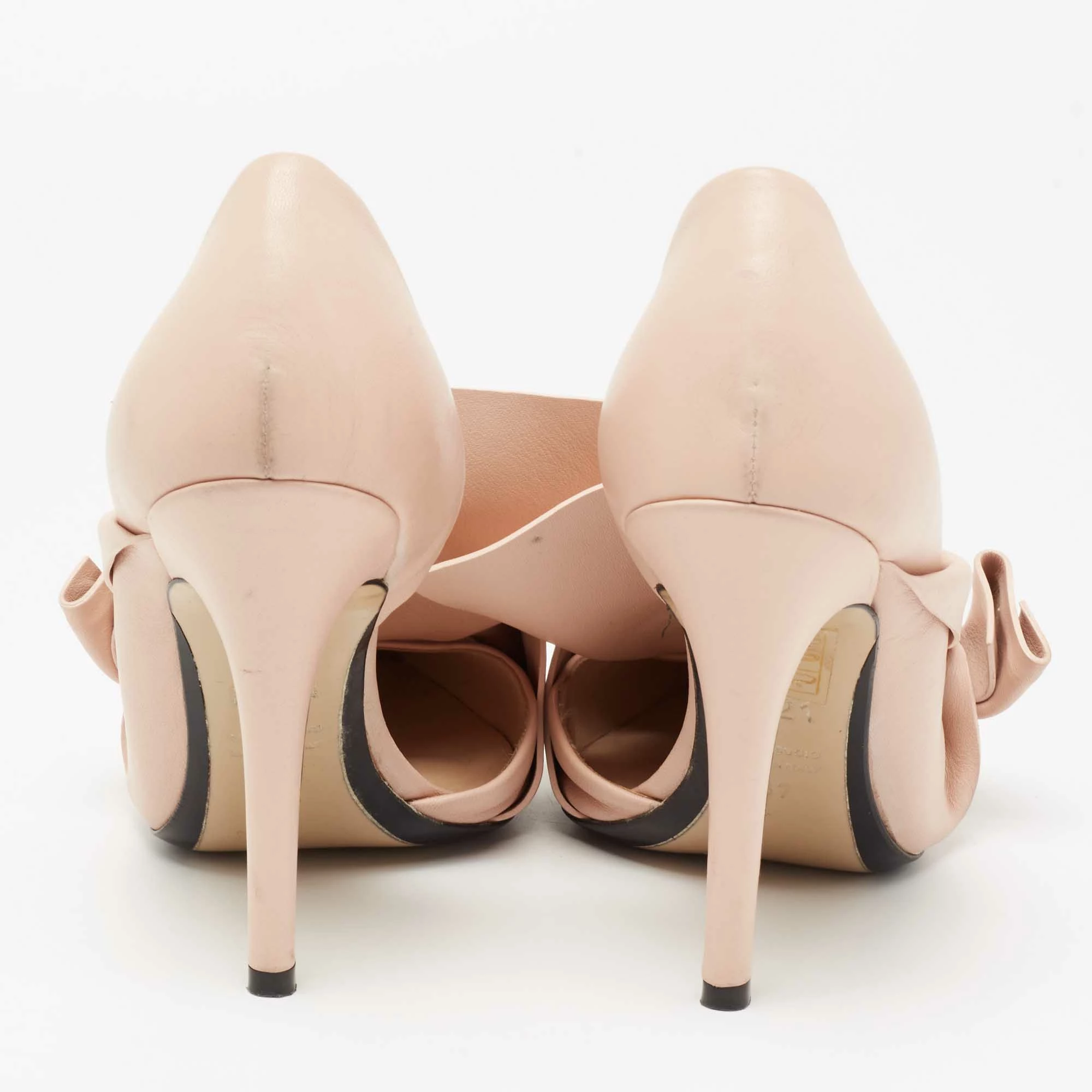 N21 N° 21 Beige Leather Abstract Bow Pointed Toe Pumps Size 37 Women N21 N° 21 Beige Leather Abstract Bow Pointed Toe Pumps Size 37 Women -N21shop luxury women n21 used shoes p654126 006