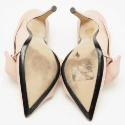 N21 N° 21 Beige Leather Abstract Bow Pointed Toe Pumps Size 37 Women 7 N21 N° 21 Beige Leather Abstract Bow Pointed Toe Pumps Size 37 Women -N21shop luxury women n21 used shoes p654126 007