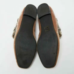 N21 Nº21 Brown Velvet Crystal Embellished Ballet Flats Size 39.5 Women 7 N21 Nº21 Brown Velvet Crystal Embellished Ballet Flats Size 39.5 Women -N21shop luxury women n21 used shoes p654143 004