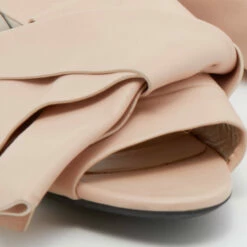 N21 Nº21 Beige Leather Knot Flats Size 40 Women -N21shop luxury women n21 used shoes p654786 001