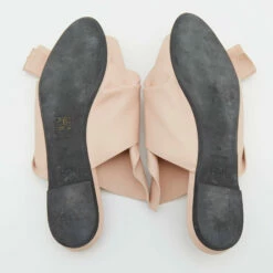 N21 Nº21 Beige Leather Knot Flats Size 40 Women -N21shop luxury women n21 used shoes p654786 003