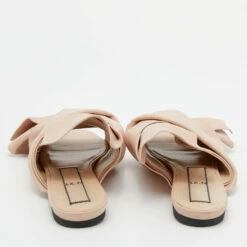 N21 Nº21 Beige Leather Knot Flats Size 40 Women -N21shop luxury women n21 used shoes p654786 004