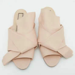 N21 Nº21 Beige Leather Knot Flats Size 40 Women -N21shop luxury women n21 used shoes p654786 005