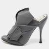 N21 N°21 Grey Leather Ronny Pleated Mules Size 38 Women Sandals 2 N21 N°21 Grey Leather Ronny Pleated Mules Size 38 Women Sandals -N21shop luxury women n21 used shoes p658173 005