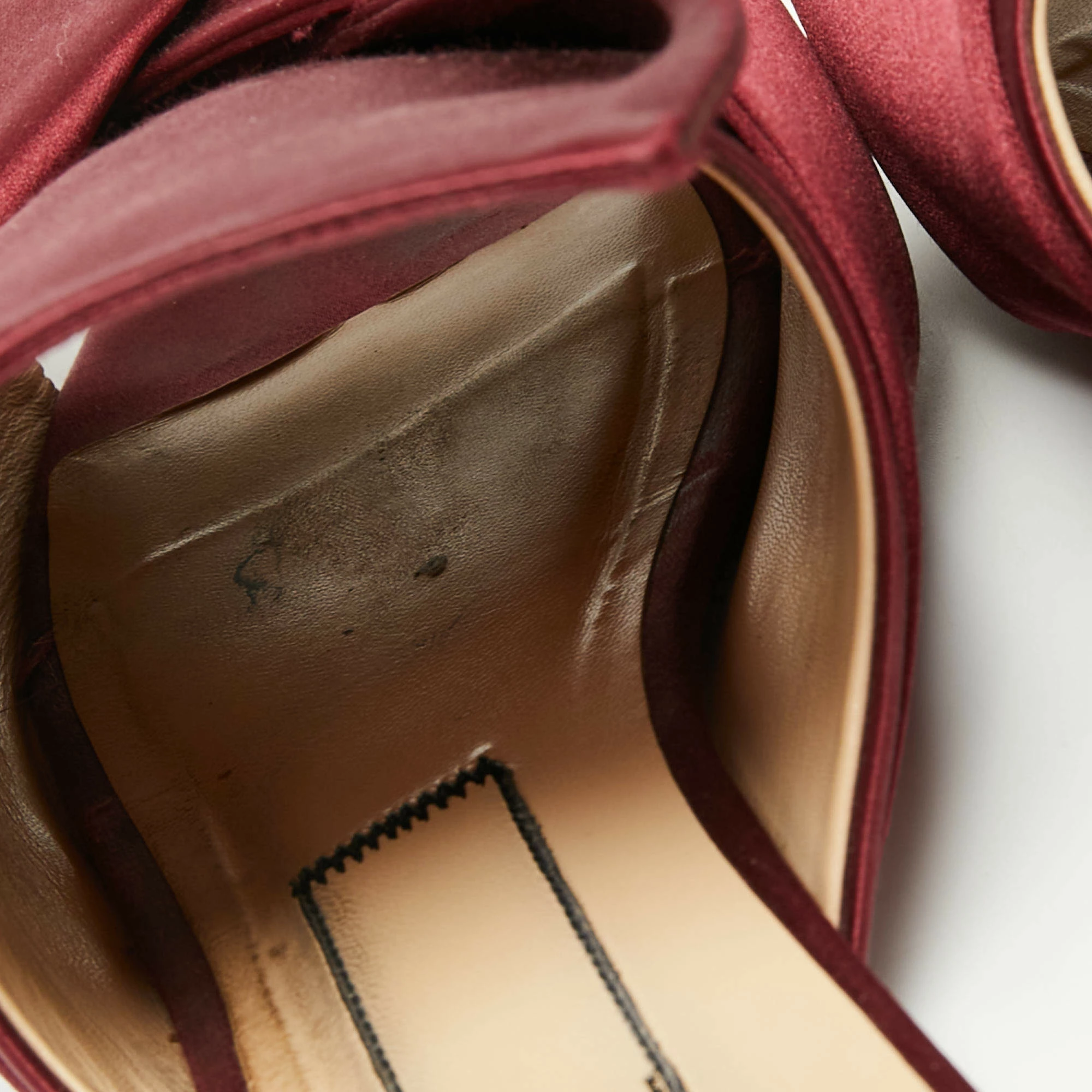 N21 Nº21 Burgundy Satin Knot Flat Mules Size 39 Women Flats N21 Nº21 Burgundy Satin Knot Flat Mules Size 39 Women Flats -N21shop luxury women n21 used shoes p659532 006