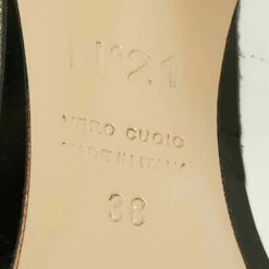 N21 Nº21 White Leather Knot Pointed Toe Pumps Size 38 Women 9 N21 Nº21 White Leather Knot Pointed Toe Pumps Size 38 Women -N21shop luxury women n21 used shoes p666423 003