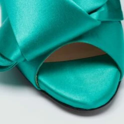 N21 Nº21 Emerald Green Satin Raso Knot Mules Size 39 Women Sandals 17 N21 Nº21 Emerald Green Satin Raso Knot Mules Size 39 Women Sandals -N21shop luxury women n21 used shoes p671133 006