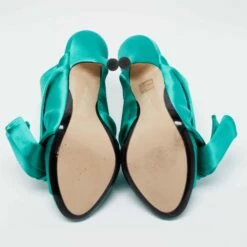 N21 Nº21 Emerald Green Satin Raso Knot Mules Size 39 Women Sandals 16 N21 Nº21 Emerald Green Satin Raso Knot Mules Size 39 Women Sandals -N21shop luxury women n21 used shoes p671133 008