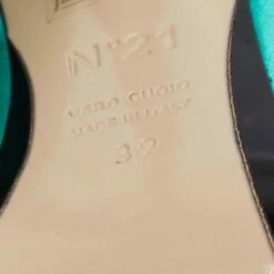 N21 Nº21 Emerald Green Satin Raso Knot Mules Size 39 Women Sandals 18 N21 Nº21 Emerald Green Satin Raso Knot Mules Size 39 Women Sandals -N21shop luxury women n21 used shoes p671133 009