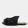 N21 Nº21 Black Satin Knot Flat Mules Size 38.5 Women Flats 2 N21 Nº21 Black Satin Knot Flat Mules Size 38.5 Women Flats -N21shop luxury women n21 used shoes p677010 003