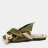 N21 Nº21 Olive Green/Beige Satin And Jute Knot Flat Mules Size 38 Women Flats 1 N21 Nº21 Olive Green/Beige Satin And Jute Knot Flat Mules Size 38 Women Flats -N21shop luxury women n21 used shoes p677013 002