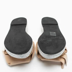 N21 N°21 Beige Patent Leather Knotted Flat Slides Size 38 Women Sandals 7 N21 N°21 Beige Patent Leather Knotted Flat Slides Size 38 Women Sandals -N21shop luxury women n21 used shoes p678411 002