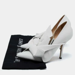 N21 N°21 White Leather Tundra Knotted Pointed-Toe D'orsay Pumps Size 36 Women 10 N21 N°21 White Leather Tundra Knotted Pointed-Toe D'orsay Pumps Size 36 Women -N21shop luxury women n21 used shoes p685592 001
