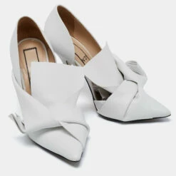 N21 N°21 White Leather Tundra Knotted Pointed-Toe D'orsay Pumps Size 36 Women 5 N21 N°21 White Leather Tundra Knotted Pointed-Toe D'orsay Pumps Size 36 Women -N21shop luxury women n21 used shoes p685592 006