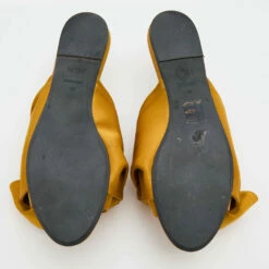 N21 Nº21 Yellow Satin Raso Knot Peep Toe Flat Slide Mules Size 40 Women Sandals 7 N21 Nº21 Yellow Satin Raso Knot Peep Toe Flat Slide Mules Size 40 Women Sandals -N21shop luxury women n21 used shoes p685927 006
