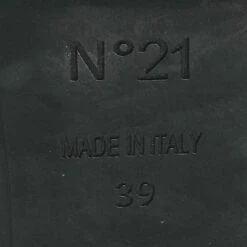 N21 Nº21 Green Satin Knot Flat Mules Size 39 Women Flats -N21shop luxury women n21 used shoes p700082 010