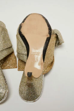 N21 Nº21 Metallic Silver/Gold Glitter Knot Open Toe Mules Size 38.5 Women Sandals 9 N21 Nº21 Metallic Silver/Gold Glitter Knot Open Toe Mules Size 38.5 Women Sandals -N21shop luxury women n21 used shoes p705611 003