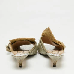 N21 Nº21 Metallic Silver/Gold Glitter Knot Open Toe Mules Size 38.5 Women Sandals 6 N21 Nº21 Metallic Silver/Gold Glitter Knot Open Toe Mules Size 38.5 Women Sandals -N21shop luxury women n21 used shoes p705611 005