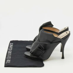 N21 N°21 Black Leather Ronny Pleated Open Toe Mules Size 39 Women Sandals 10 N21 N°21 Black Leather Ronny Pleated Open Toe Mules Size 39 Women Sandals -N21shop luxury women n21 used shoes p707557 001