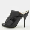 N21 N°21 Black Leather Ronny Pleated Open Toe Mules Size 39 Women Sandals 2 N21 N°21 Black Leather Ronny Pleated Open Toe Mules Size 39 Women Sandals -N21shop luxury women n21 used shoes p707557 002