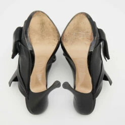 N21 N°21 Black Leather Ronny Pleated Open Toe Mules Size 39 Women Sandals 7 N21 N°21 Black Leather Ronny Pleated Open Toe Mules Size 39 Women Sandals -N21shop luxury women n21 used shoes p707557 008