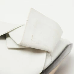 N21 Nº21 White Leather Raso Knot Mules Size 37 Women Sandals -N21shop luxury women n21 used shoes p713235 001