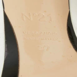 N21 Nº21 White Leather Raso Knot Mules Size 37 Women Sandals -N21shop luxury women n21 used shoes p713235 003